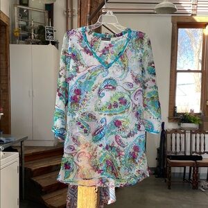 Tommy Bahama Floral/Paisley Multicolor Cover Up